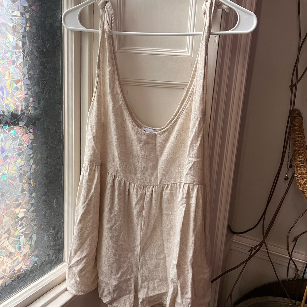 Princess Polly Cream Tie-Shoulder Jumper